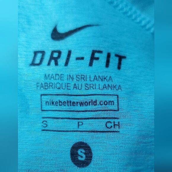 Nike Robin Egg Blue Heathered Dry Fit Tank Top - Picture 3 of 4